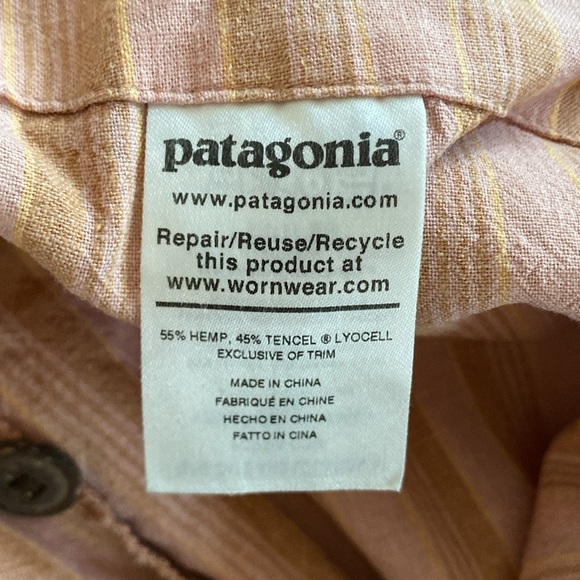 Patagonia women’s garden island wrap pants striped size medium - Picture 7 of 7